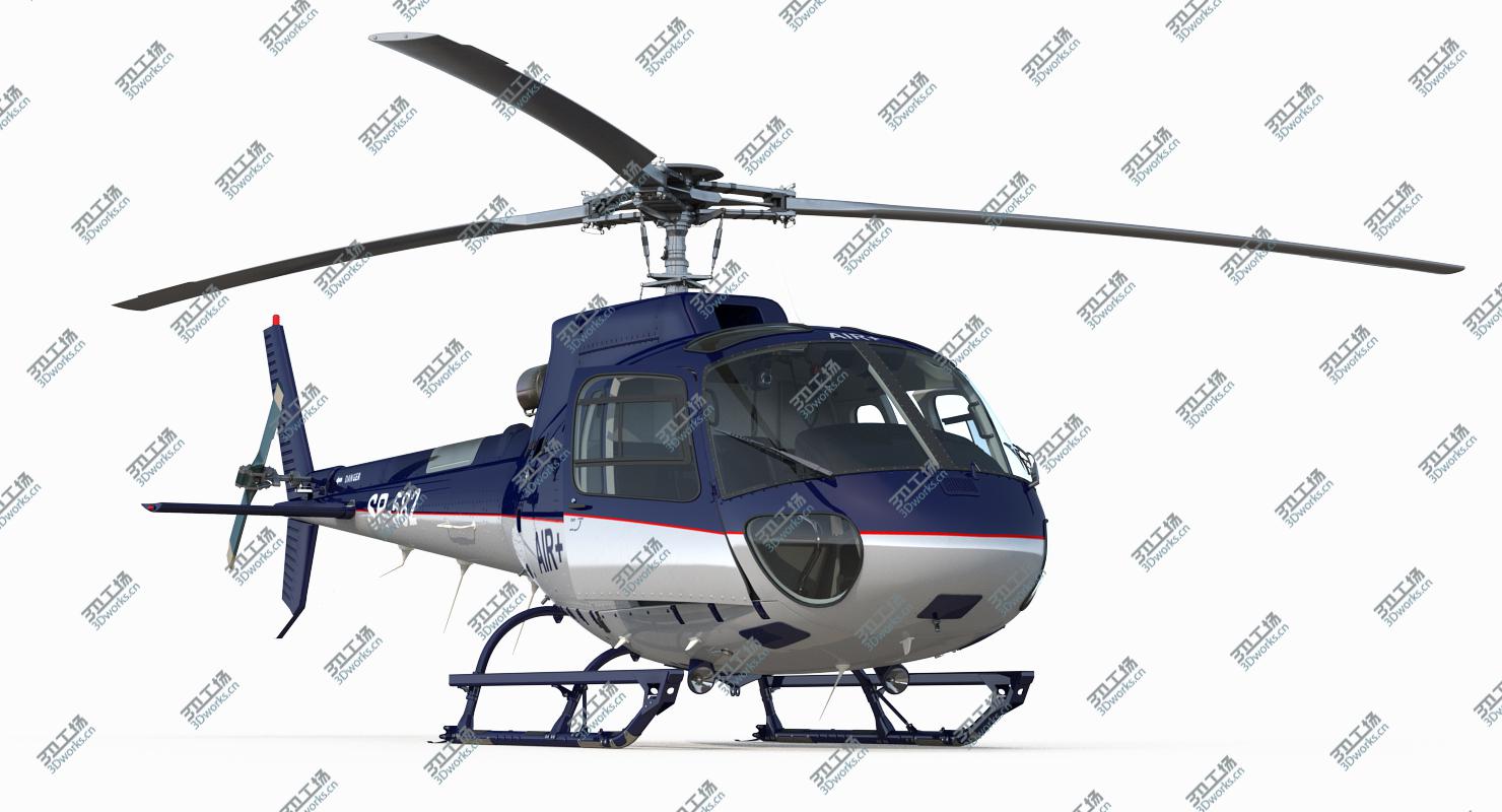 images/goods_img/202105072/3D Light Utility Helicopter Eurocopter AS 350 Rigged/2.jpg
